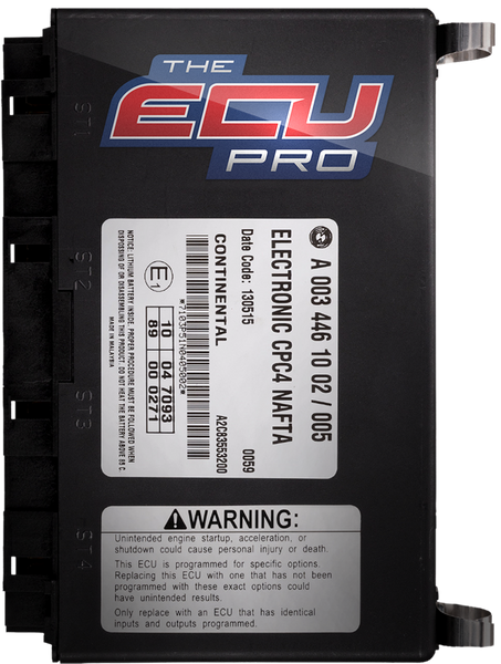 The ECU Pro offers professional CPC4 (Common Powertrain Controller) testing, repairs, and replacement services. All our Freightliner, Western Star, Oshkosh, Terex, and Pierce repair services are mail-in repairs and 100% plug-and-play.  Once installed in your vehicle, no other coding will be required.